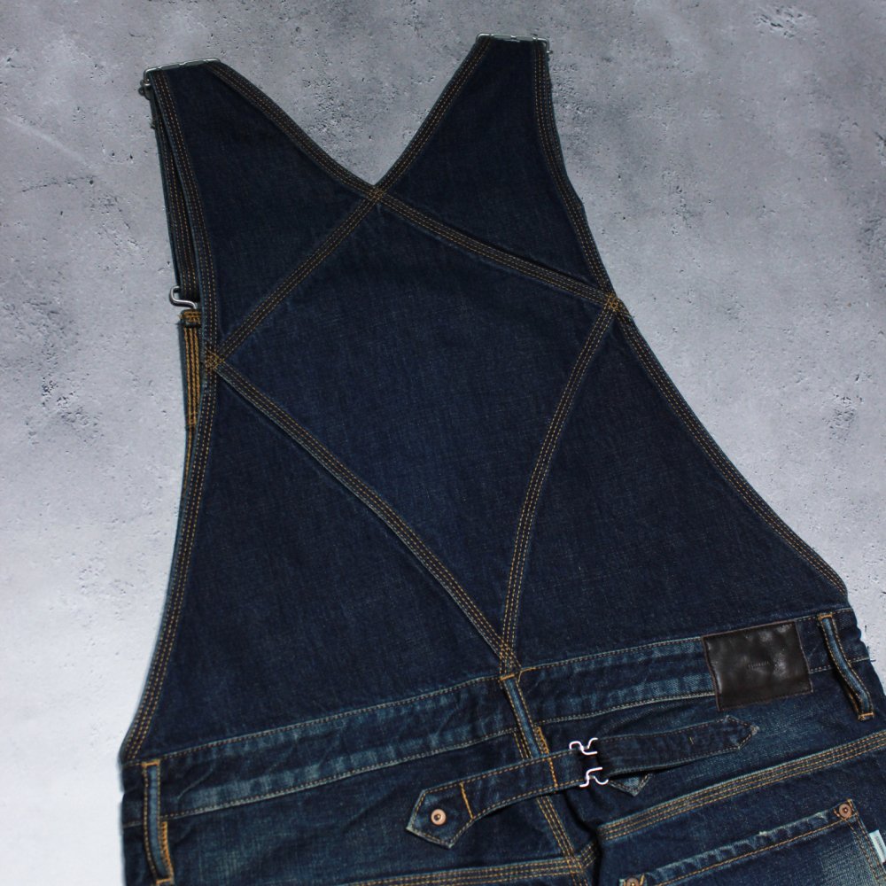 SUGARHILL】MULTI FADE DENIM OVERALL(FADED INDIGO) | - RARE OF THE LOOP