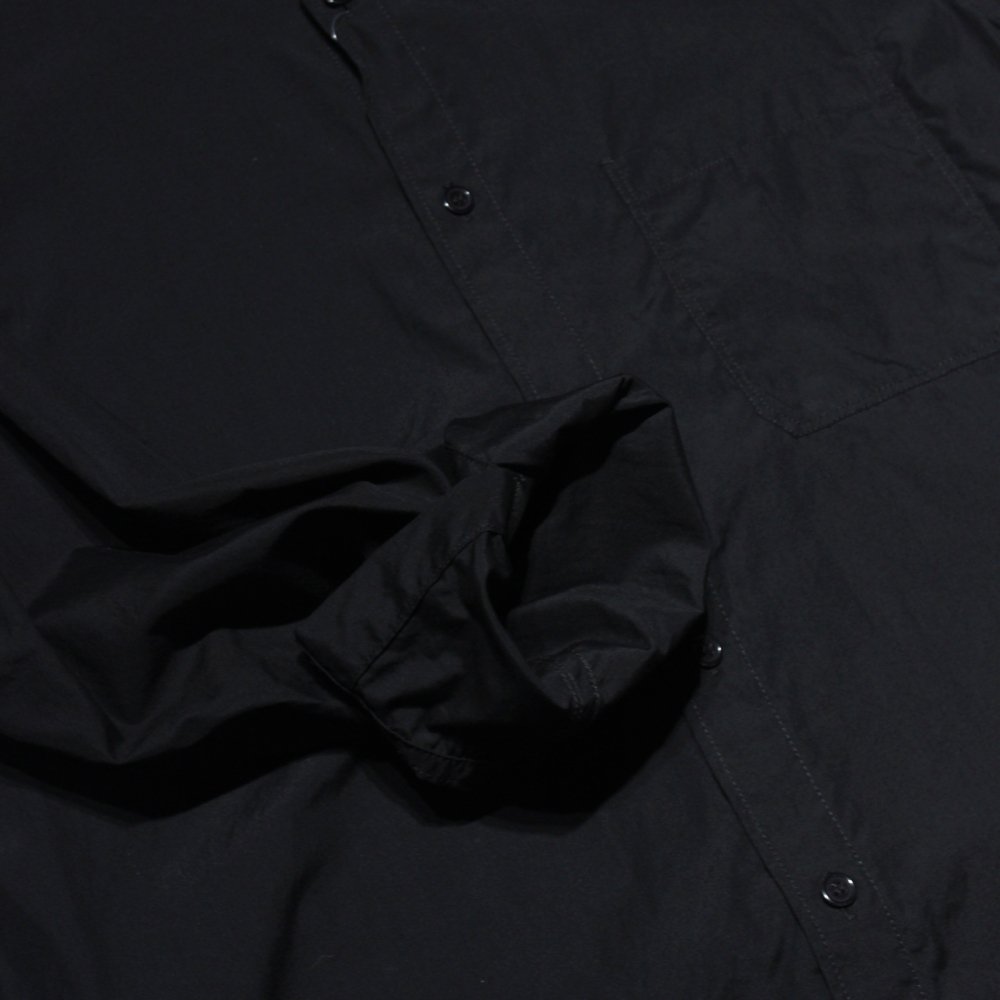 Yohji Yamamoto POUR HOMME】定番BIG環縫いブロードシャツ(Black