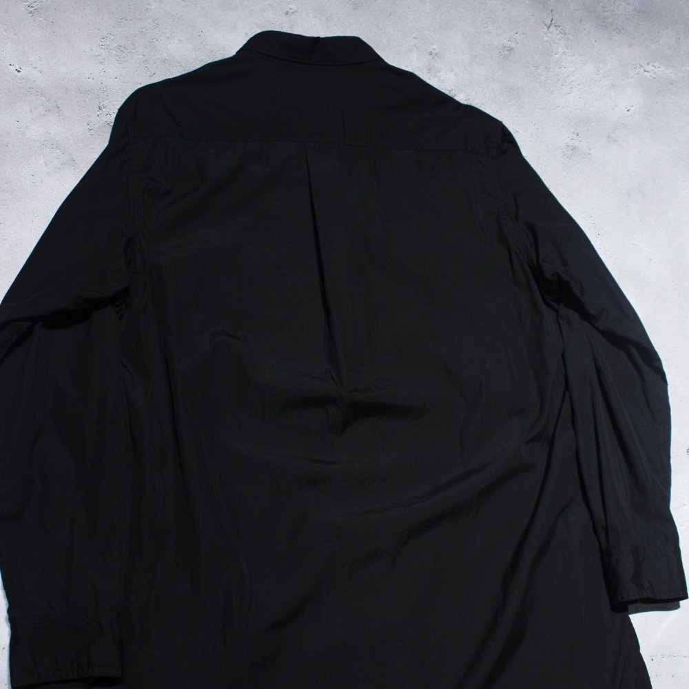 【Yohji Yamamoto POUR HOMME】定番BIG環縫いブロードシャツ(Black) | - RARE OF THE LOOP