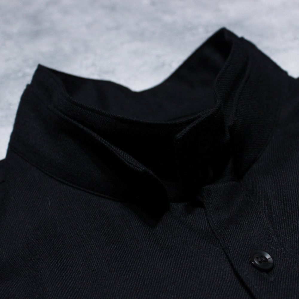 Yohji Yamamoto POUR HOMME WOOL VIYELLA DOUBLE LEVEL STAND UP