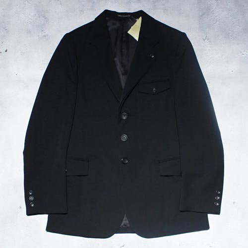 Yohji Yamamoto POUR HOMME DOUBLE LEFT PANEL 3-BUTTON JACKET