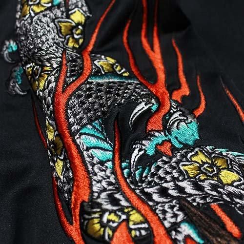 新品 Sulvam 24SS JERSEY EMBROIDERY 龍 ジャケット $_57.JPG?set_id=880000500F