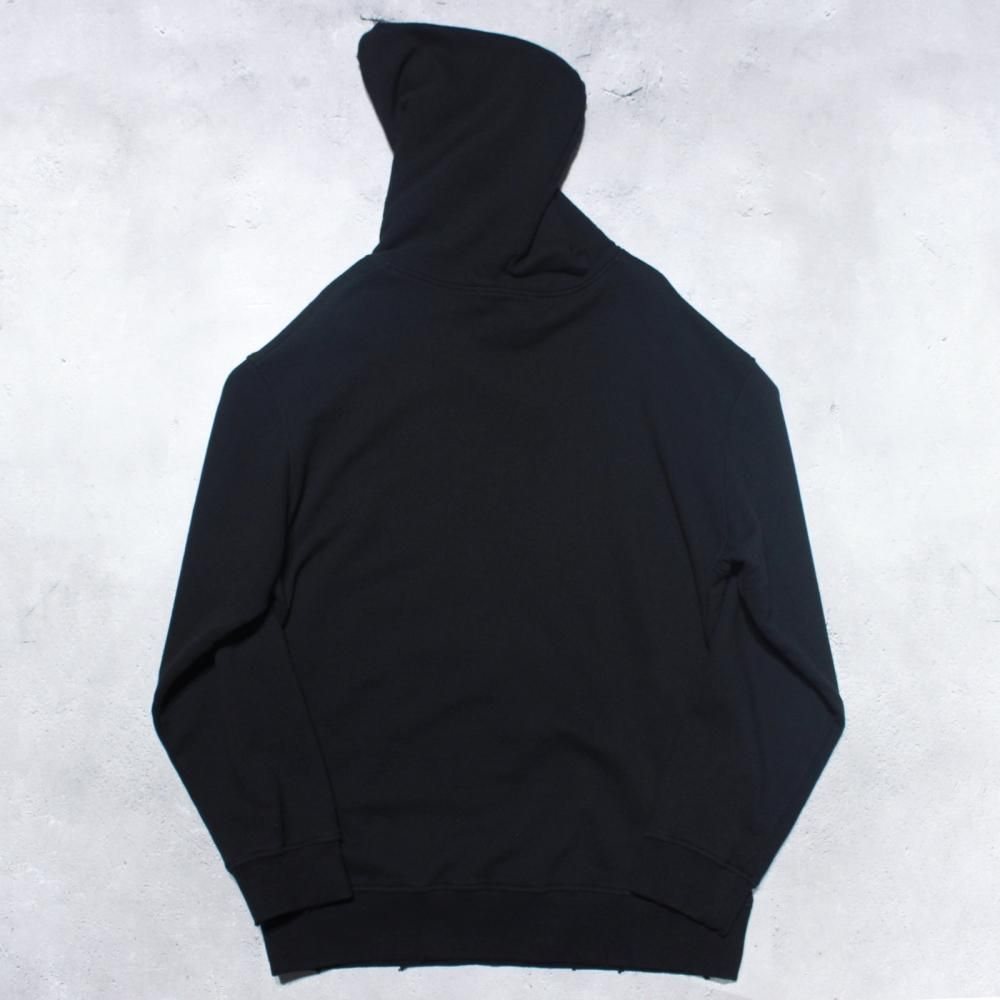 【Yohji Yamamoto POUR HOMME】DISTRESSED FLEECE PULLOVER HOODIE(Black) | -RARE  OF THE LOOP