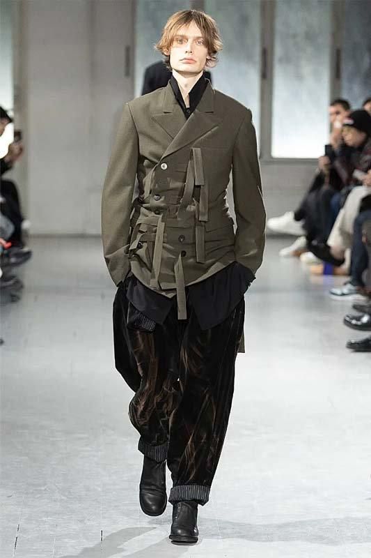 Yohji Yamamoto POUR HOMME】SOFT CALF LEATHER FRONT ZIPPER