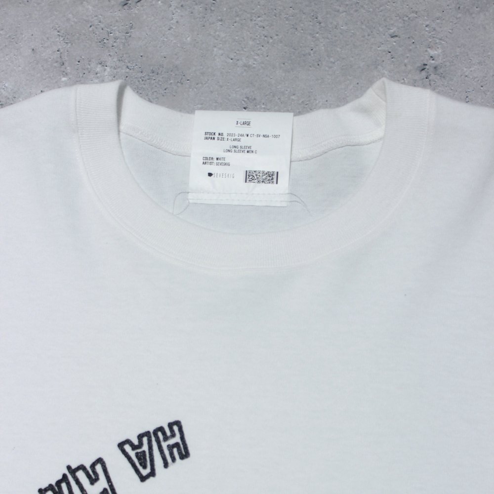 【SEVESKIG】LONG SL TEE Ver,HAHAHHAHAHAHA(White) |  アメリカ大陸を発見したクリストファーコロンブスのロングスリーブTEEシャツ - Original＆Select shop RARE OF THE  LOOP