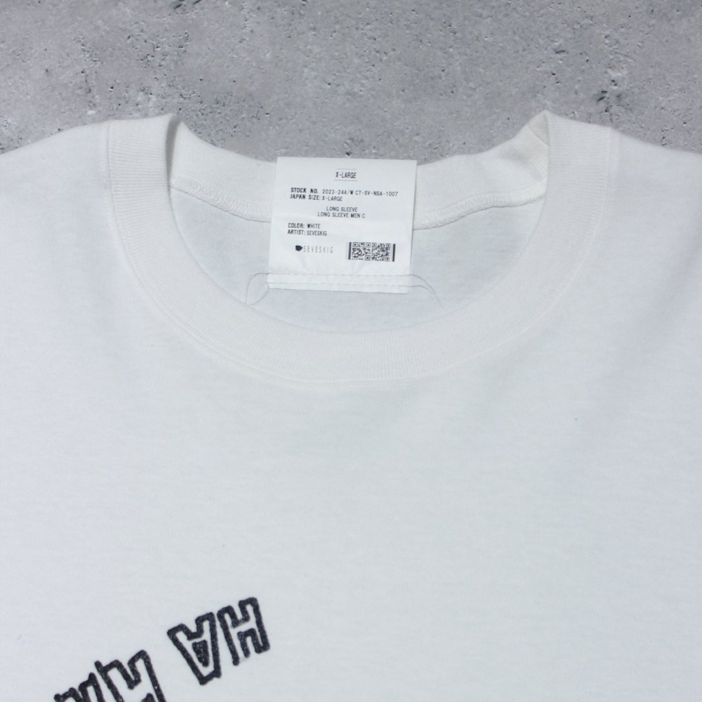 SEVESKIG】LONG SL TEE Ver,HAHAHHAHAHAHA(White) | - RARE OF THE LOOP