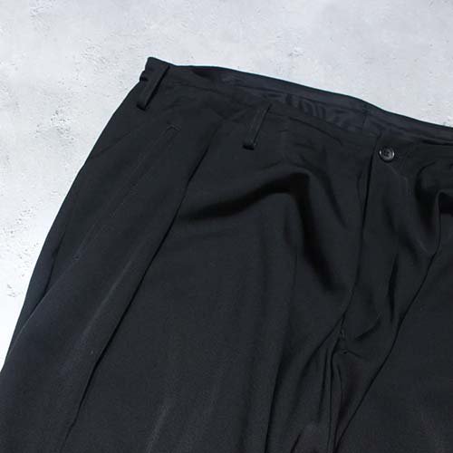 Yohji Yamamoto POUR HOMME】WOOL GABARDINE DRAPED PANTS | - RARE OF