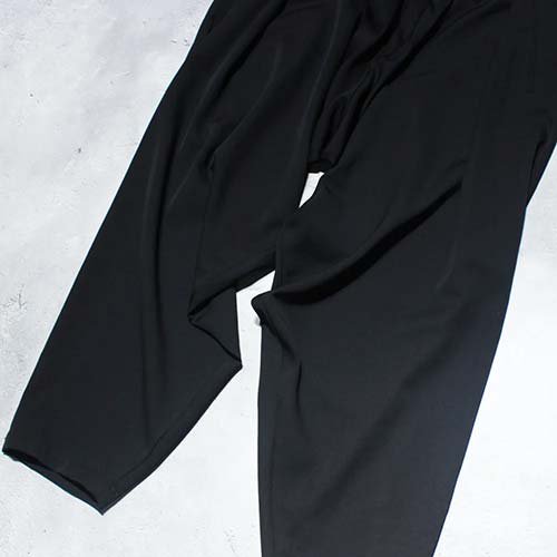 Yohji Yamamoto POUR HOMME】WOOL GABARDINE DRAPED PANTS | - RARE OF