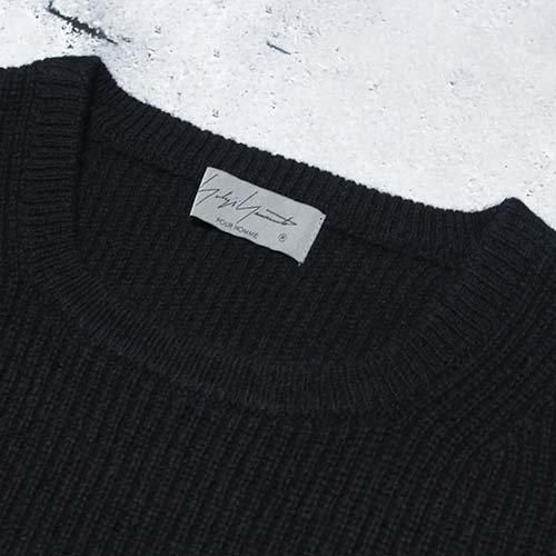 Yohji Yamamoto POUR HOMME】 ROUND NECK ZIPPER OPEN PLUSH