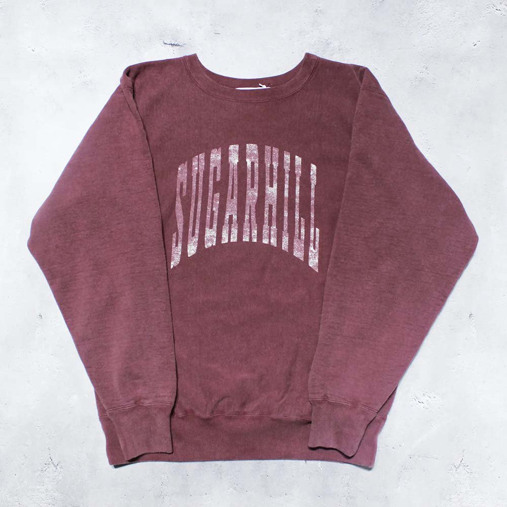 SUGARHILL】COLLEGE PRINT SWEAT SHIRT(AGED RED) | - RARE OF THE LOOP