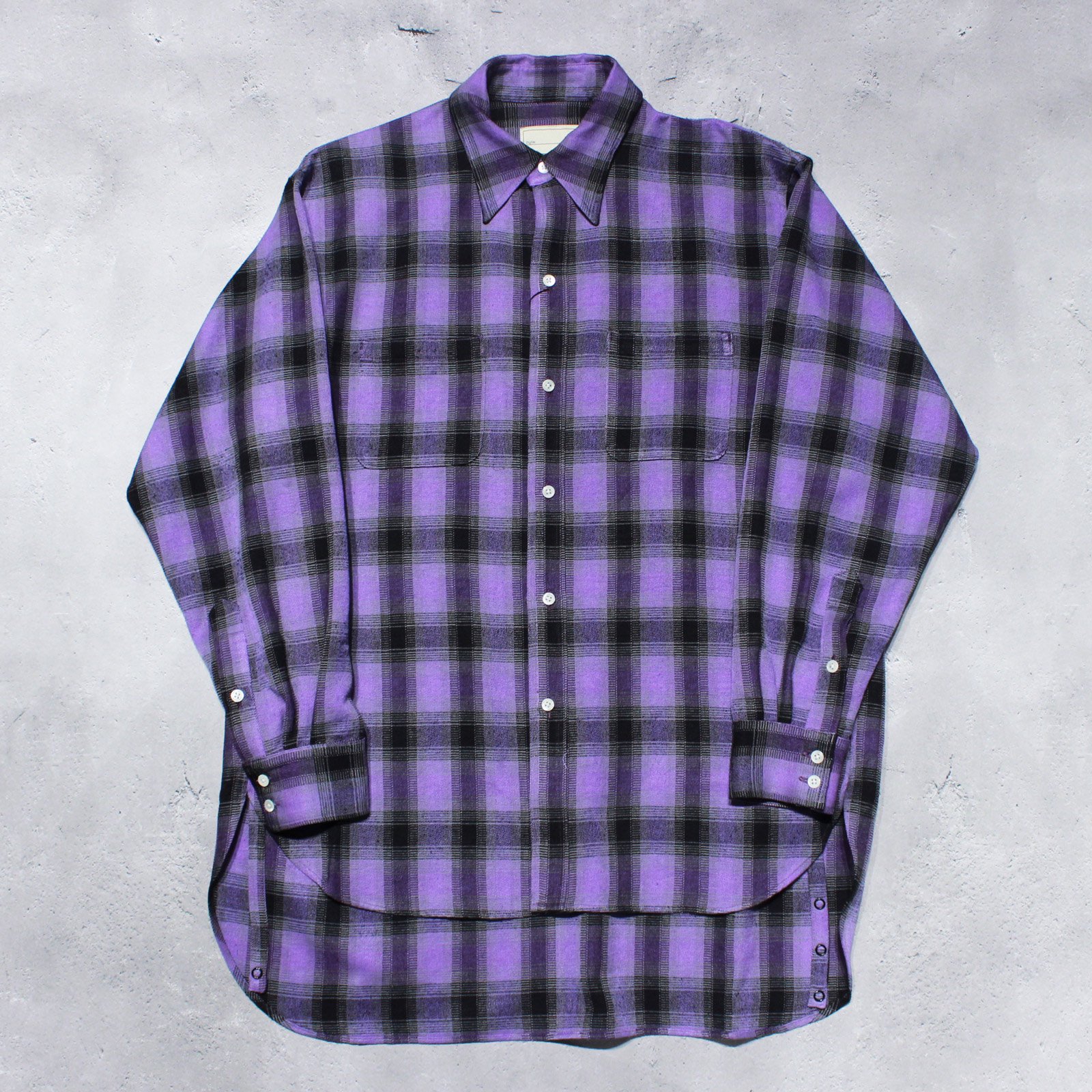 SEVESKIGSilk flannel Shirt(Purple)