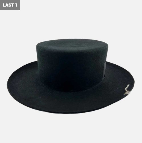 HUNTISMWool Boater Hat(Black)