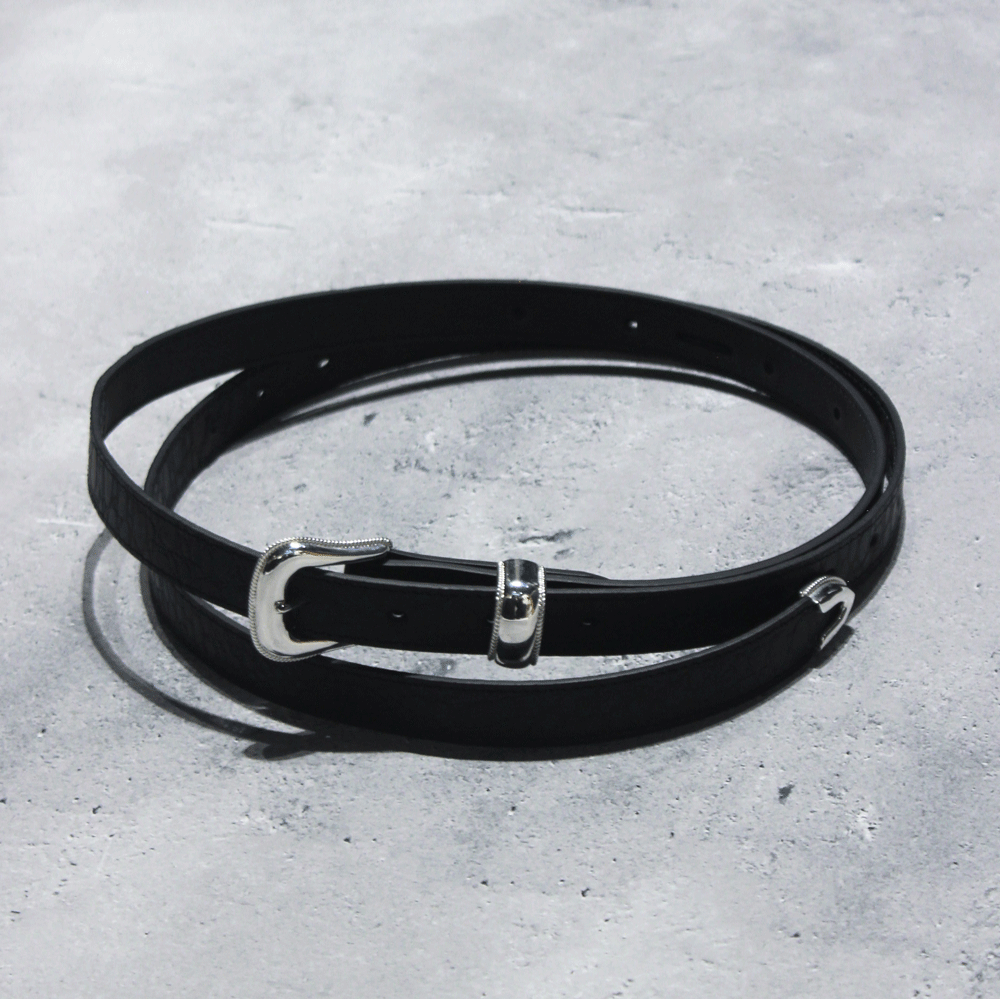 激安の SUGARHILL GILL LEATHER RING BELT BLACK - キッズ