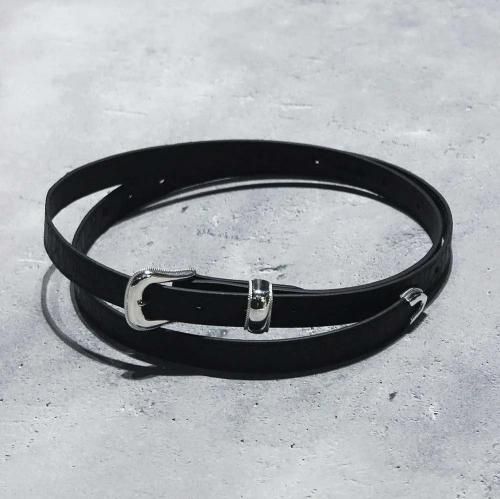 SUGARHILLLEATHER LONG BELT(BLACK)