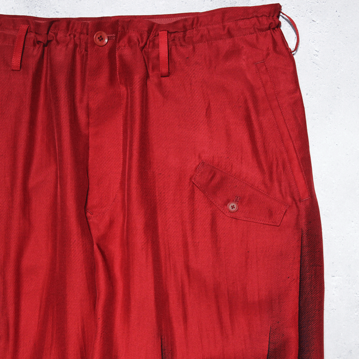 【Yohji Yamamoto POUR HOMME】M-赤傷プリントPANTS | - RARE OF THE LOOP