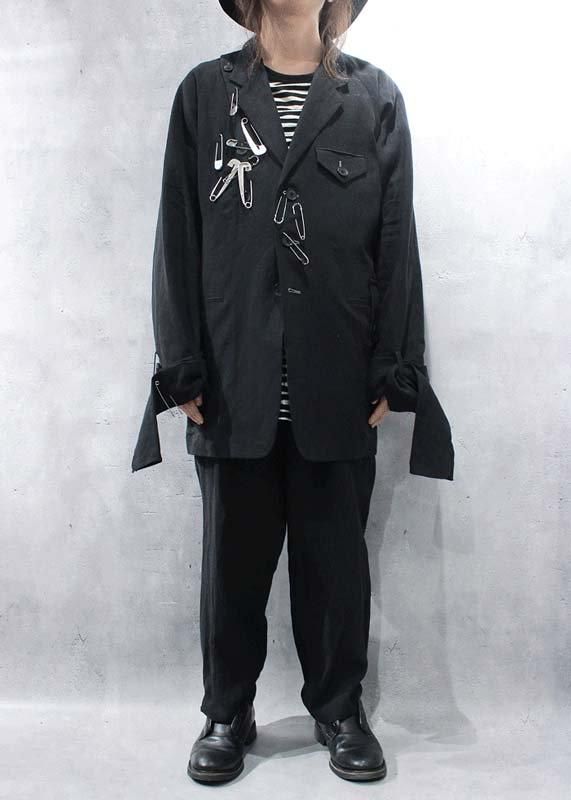 Yohji Yamamoto POUR HOMME】60 LINEN LAWN I-SLEEVE CUFF TIED