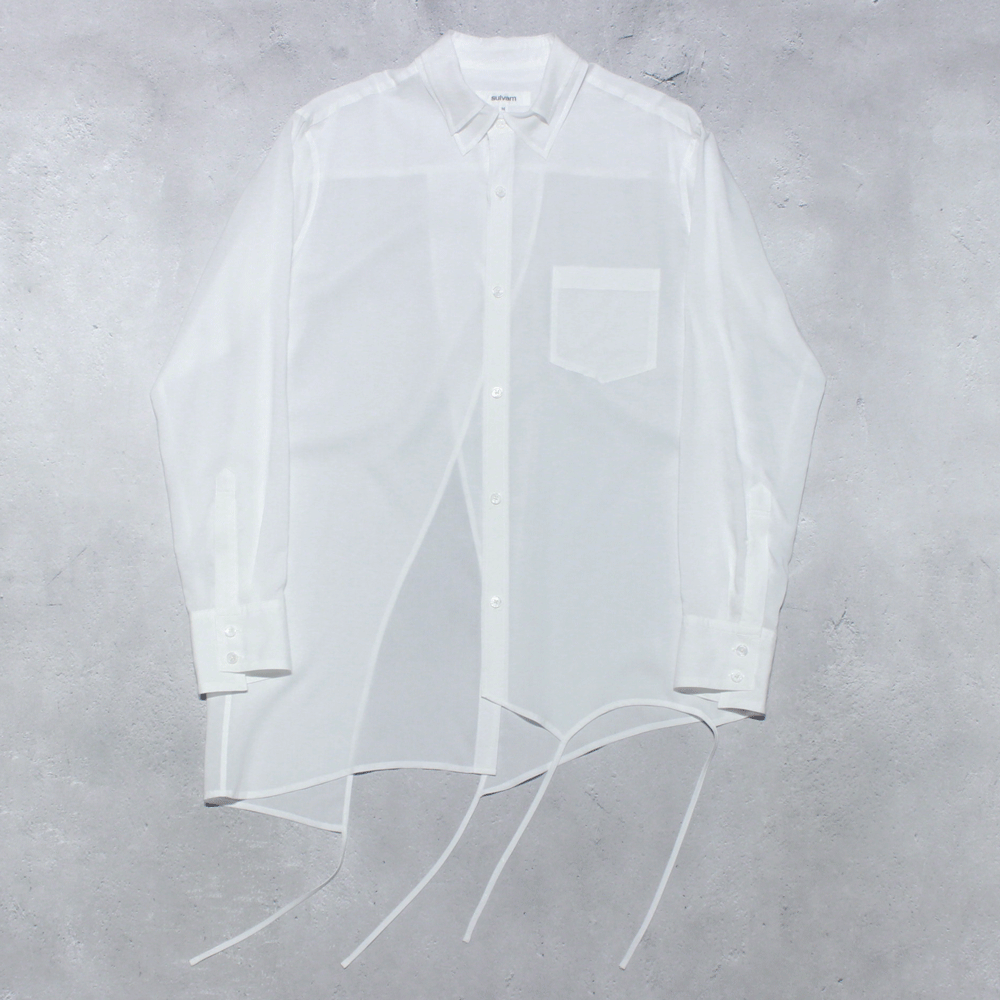 <img class='new_mark_img1' src='https://img.shop-pro.jp/img/new/icons8.gif' style='border:none;display:inline;margin:0px;padding:0px;width:auto;' />sulvamDOUBLE COLLAR PIPING SHIRTS(White)