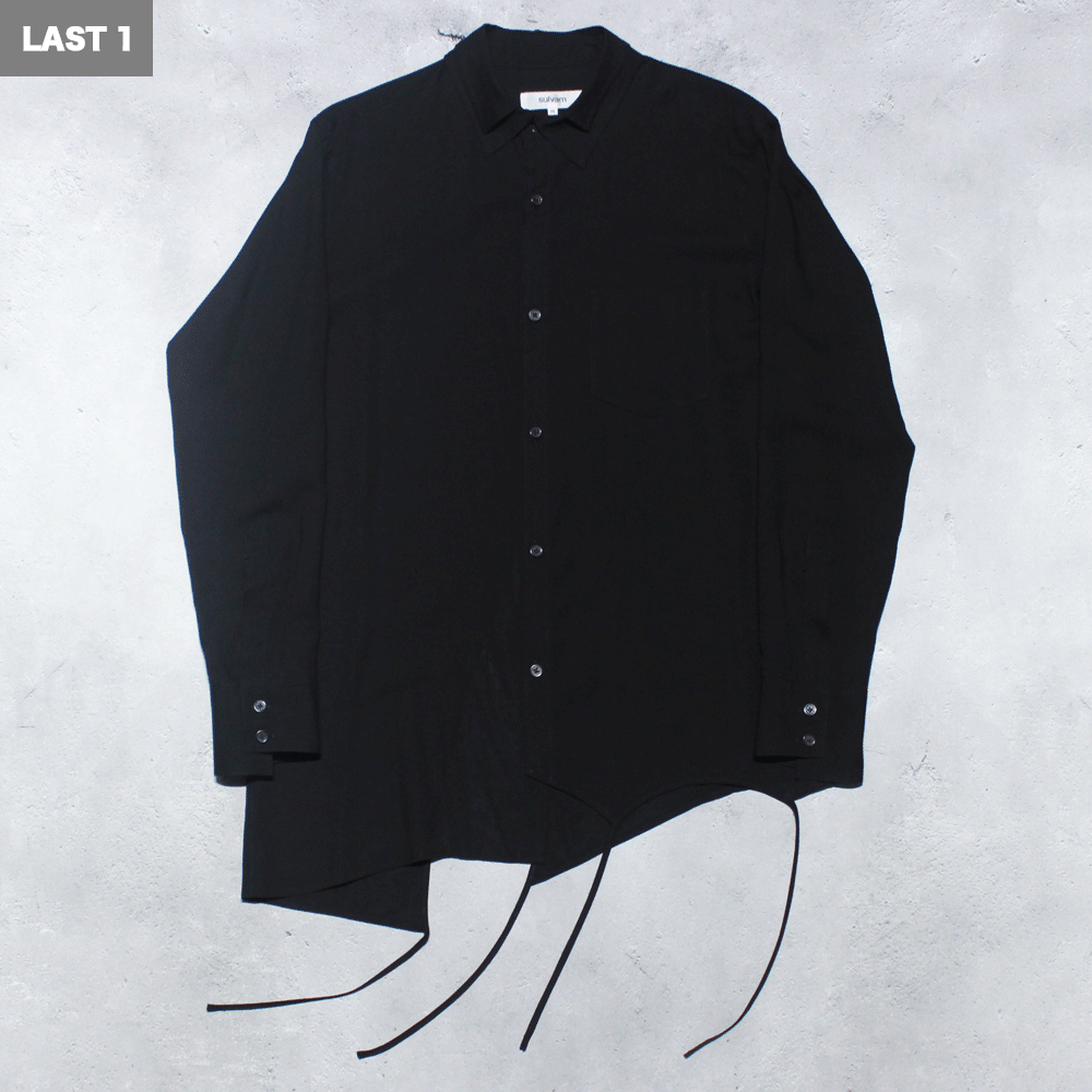 <img class='new_mark_img1' src='https://img.shop-pro.jp/img/new/icons8.gif' style='border:none;display:inline;margin:0px;padding:0px;width:auto;' />sulvamDOUBLE COLLAR PIPING SHIRTS(Black)