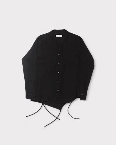 <img class='new_mark_img1' src='https://img.shop-pro.jp/img/new/icons20.gif' style='border:none;display:inline;margin:0px;padding:0px;width:auto;' />sulvamOPEN COLLAR PIPING SHIRTS(Black)