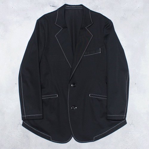 sulvamCOLOR STITCHED DARTS JACKET(Black)