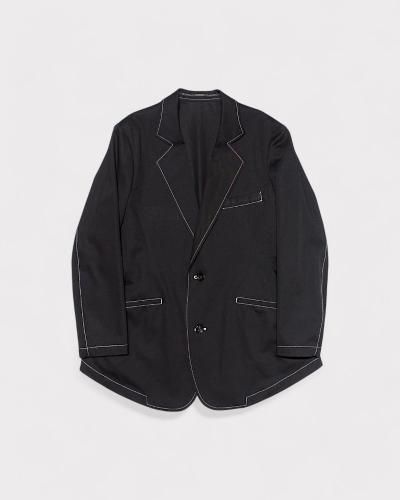 sulvamCOLOR STITCHED DARTS JACKET(Black)