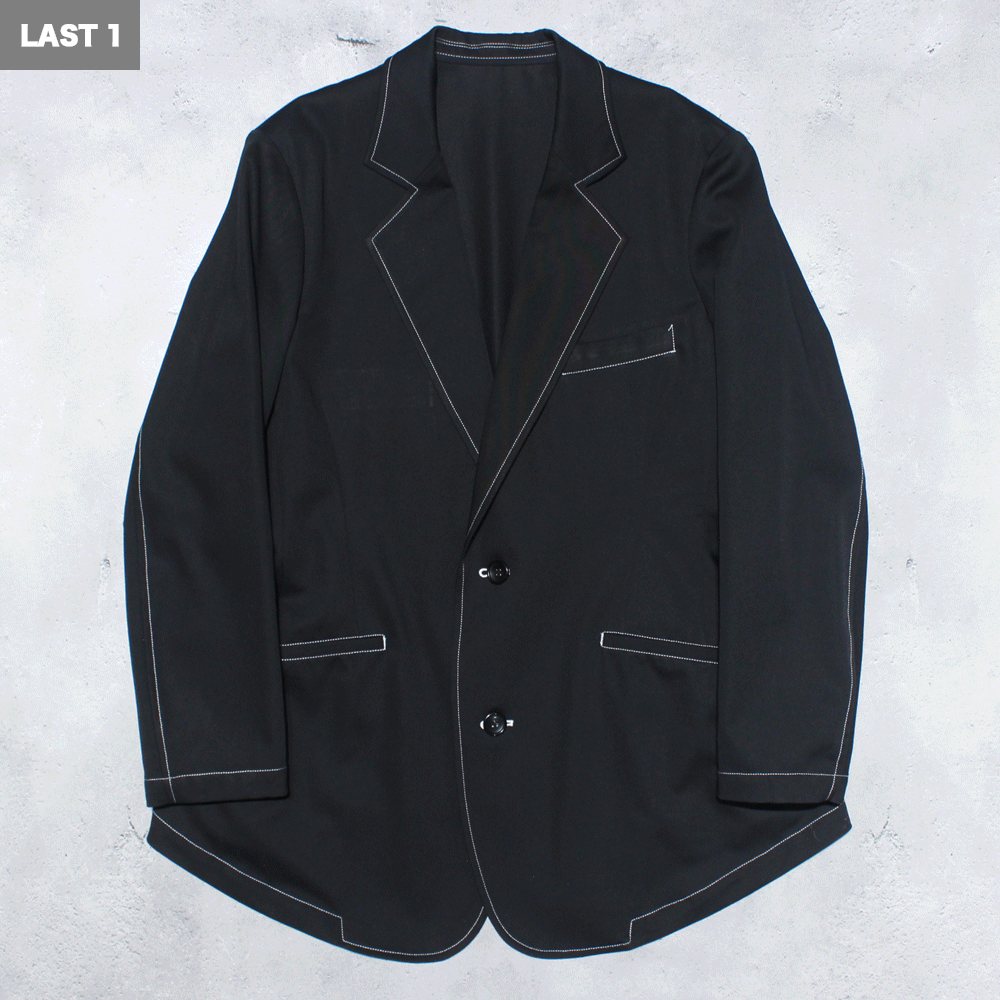 <img class='new_mark_img1' src='https://img.shop-pro.jp/img/new/icons8.gif' style='border:none;display:inline;margin:0px;padding:0px;width:auto;' />sulvamCOLOR STITCHED DARTS JACKET(Black)