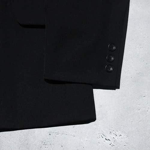 Yohji Yamamoto POUR HOMME】3-BUTTON FOLD OVER PEAK LAPEL