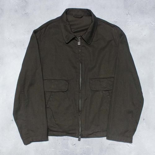 Yohji Yamamoto POUR HOMMECOTTON DRILL MULTI-POCKET BLOUSON(Brown)