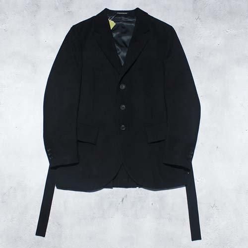 Yohji Yamamoto POUR HOMMEARMY GABARDINE PLEATED BACK DETAIL JACKET
