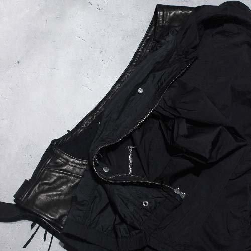 BED j.w. FORD】Layered Leather Vest(BLACK) | - RARE OF THE LOOP