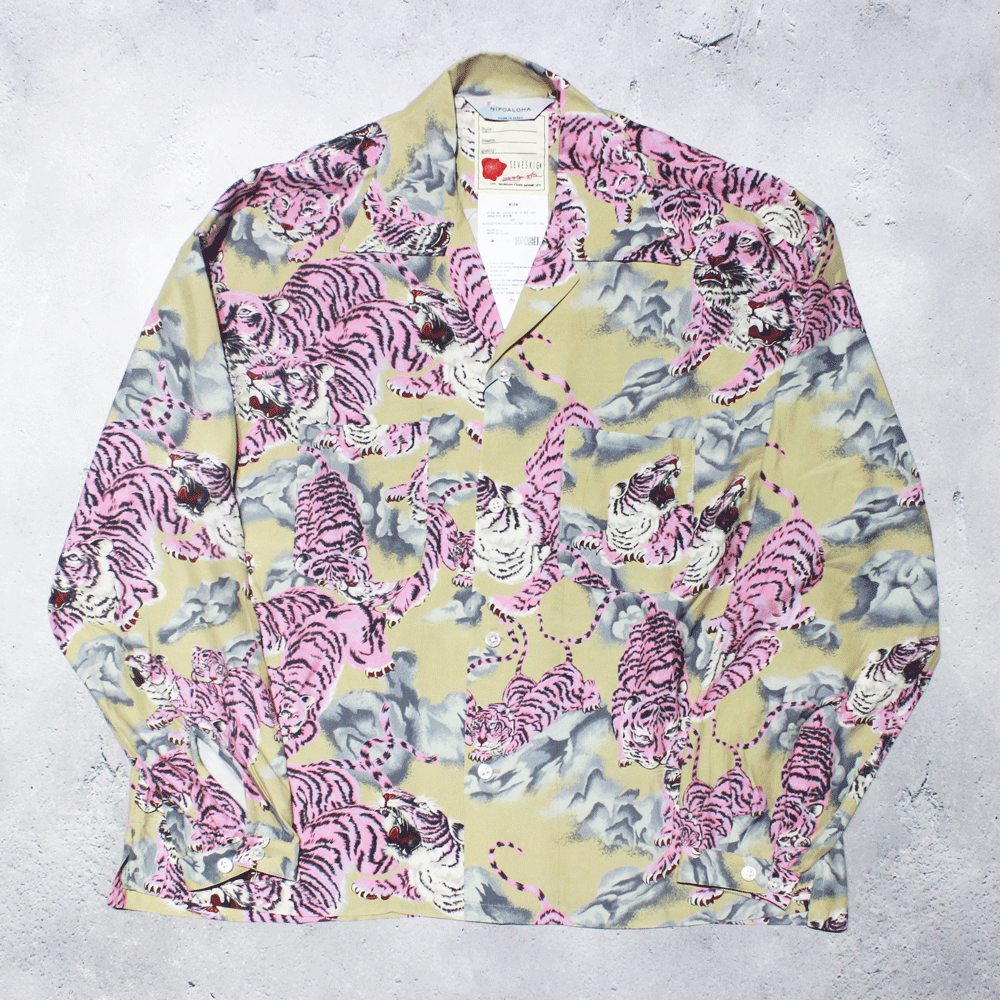 【SEVESKIG】SEVESKIG vs NIPOALOHA L/SL Shirt Ver,HYAKUTORA(Beige) | - RARE OF  THE LOOP