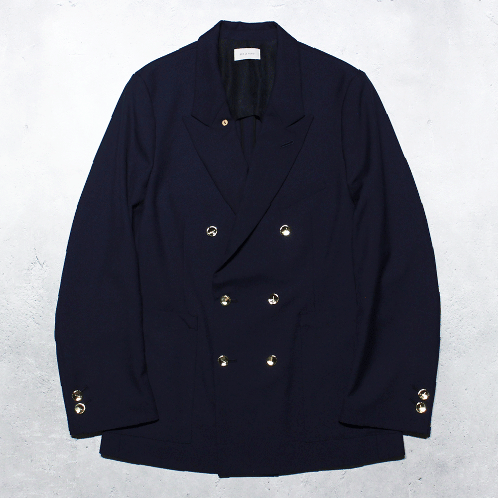 BED j.w. FORD】Double Breasted Jacket(NAVY) | - RARE OF THE LOOP