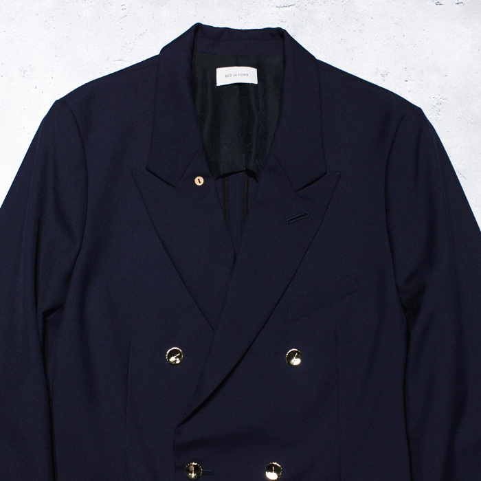 BED j.w. FORD】Double Breasted Jacket(NAVY) | - RARE OF THE LOOP