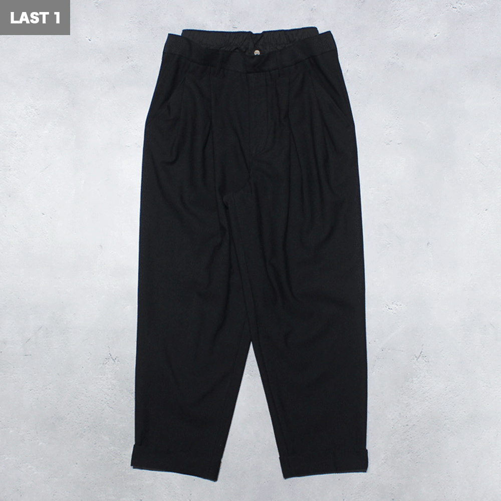 <img class='new_mark_img1' src='https://img.shop-pro.jp/img/new/icons8.gif' style='border:none;display:inline;margin:0px;padding:0px;width:auto;' />BED j.w. FORDDouble Waist Pants ver.1(BLACK)