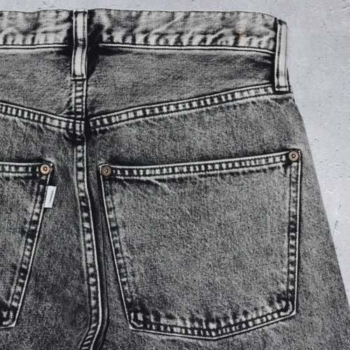 シュガーヒル アシッドウォッシュドモダンデニムワイド