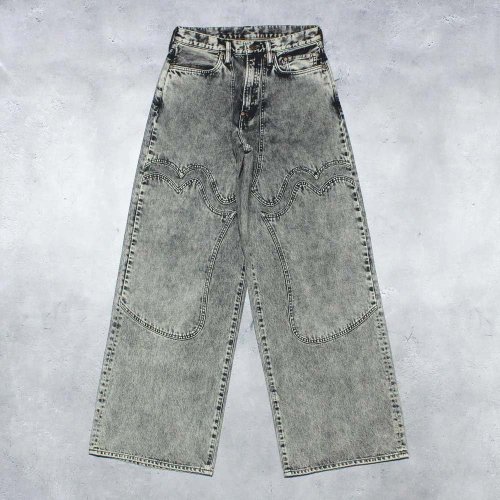 <img class='new_mark_img1' src='https://img.shop-pro.jp/img/new/icons8.gif' style='border:none;display:inline;margin:0px;padding:0px;width:auto;' />SUGARHILLACID WASHED MODERN WESTERN WIDE TROUSERS(ACID BLACK)