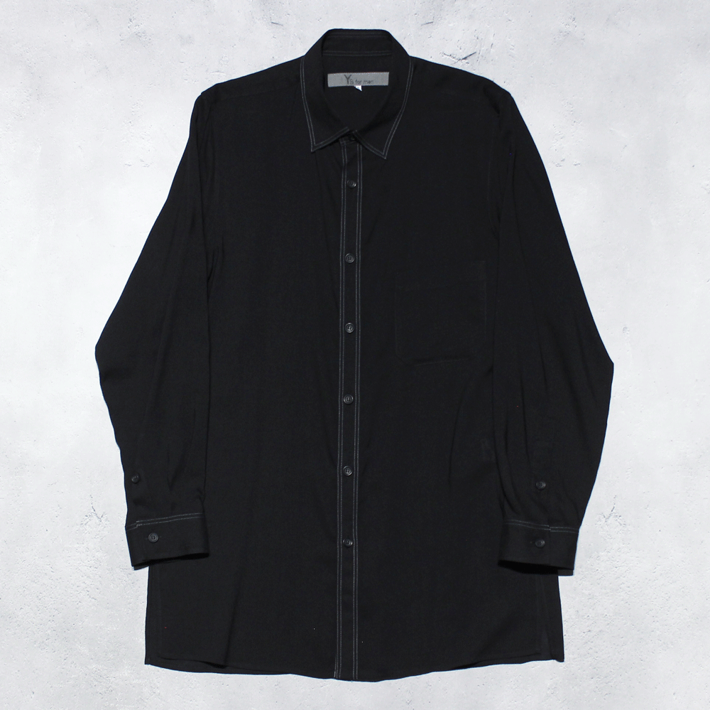 <img class='new_mark_img1' src='https://img.shop-pro.jp/img/new/icons8.gif' style='border:none;display:inline;margin:0px;padding:0px;width:auto;' />Y's for menCELLULOSE LAWN SHIRT WITH DOUBLE STITCH