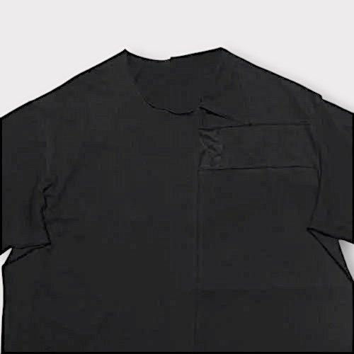 Yohji Yamamoto POUR HOMME】30/-PATCHWORK JERSEY SHEER SWITCH