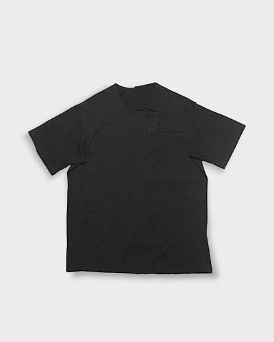 <img class='new_mark_img1' src='https://img.shop-pro.jp/img/new/icons20.gif' style='border:none;display:inline;margin:0px;padding:0px;width:auto;' />Yohji Yamamoto POUR HOMME30/-PATCHWORK JERSEY SHEER SWITCH SHORT SLEEVE T
