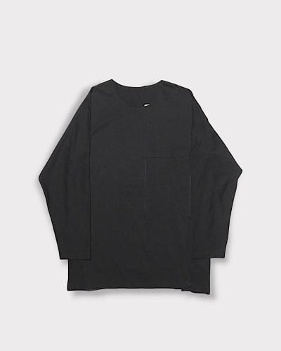 Yohji Yamamoto POUR HOMME30/-PATCHWORK JERSEY SHEER SWITCHING LONG SLEEVE T