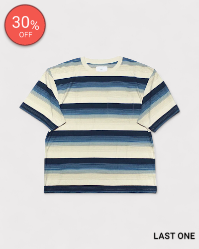 <img class='new_mark_img1' src='https://img.shop-pro.jp/img/new/icons20.gif' style='border:none;display:inline;margin:0px;padding:0px;width:auto;' />SUGARHILLMULTI STRIPE BIG TEE(BLUE STRIPE) 27,500-
