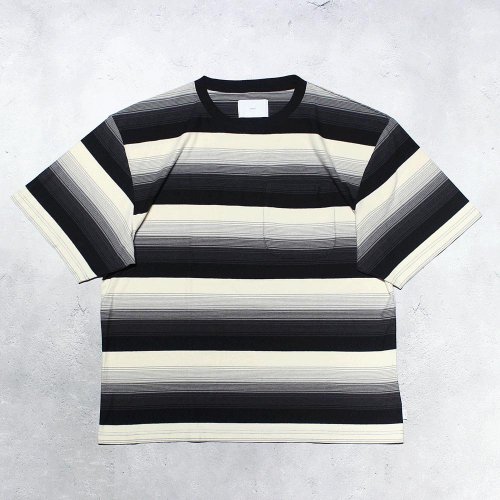 SUGARHILLMULTI STRIPE BIG TEE(BLACK STRIPE)