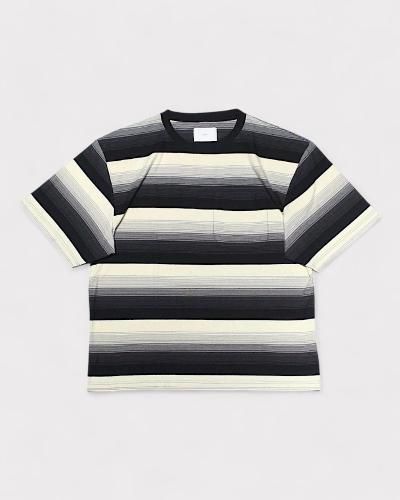 SUGARHILLMULTI STRIPE BIG TEE(BLACK STRIPE)