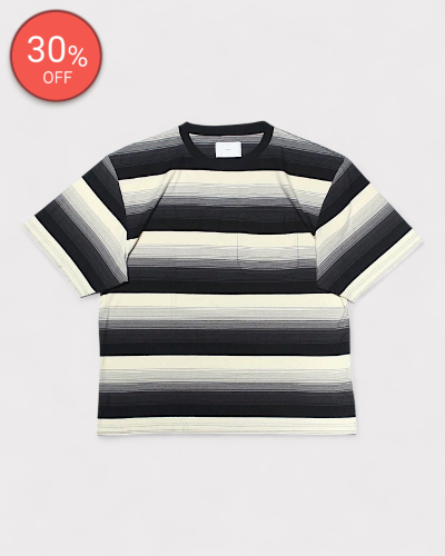 <img class='new_mark_img1' src='https://img.shop-pro.jp/img/new/icons20.gif' style='border:none;display:inline;margin:0px;padding:0px;width:auto;' />SUGARHILLMULTI STRIPE BIG TEE(BLACK STRIPE) 27,500-