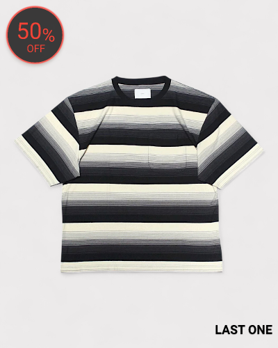 <img class='new_mark_img1' src='https://img.shop-pro.jp/img/new/icons20.gif' style='border:none;display:inline;margin:0px;padding:0px;width:auto;' />SUGARHILLMULTI STRIPE BIG TEE(BLACK STRIPE) 27,500-