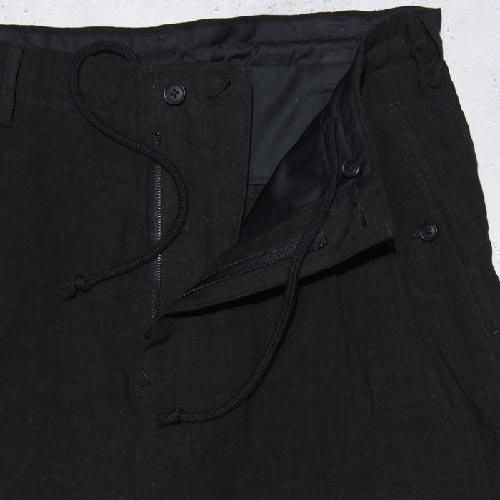 Y's for men】40 LINEN TRIPLE STITCH PANTS | - RARE OF THE LOOP
