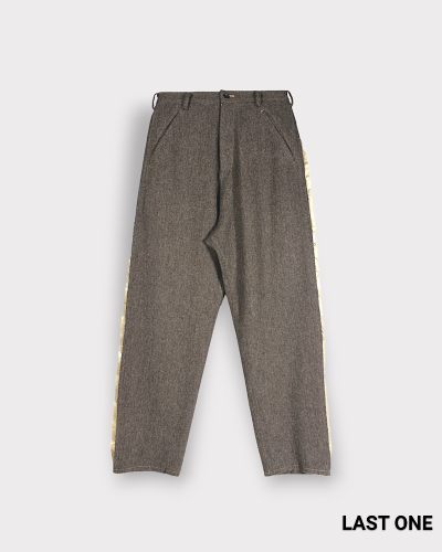 サルバム ヘリンボーンサイドラインパンツ (Black) | sulvam サルバム ヘリンボーンサイドラインパンツ (Black) | sulvam