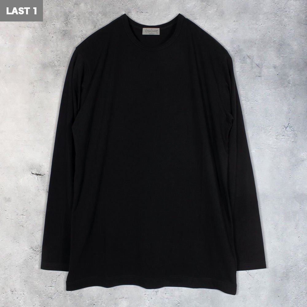 Yohji Yamamoto POUR HOMME】30/- COTTON SINGLE JERSEY ROUND NECK LONG  SLEEVE(Black)｜ヨウジヤマモトプールオム 正規通販｜yohji yamamoto pour homme Tシャツ｜- 仙台セレクトショップ  RARE OF THE LOOP