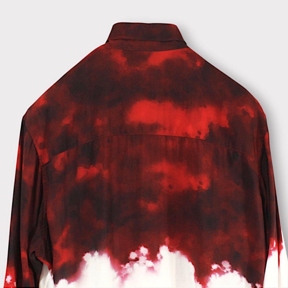 yohjiyamamoto pourhomme 24aw 赤別布胸切り替えシャツ yohjiyamamoto pourhomme 24aw 赤別布胸切り替えシャツ - メルカリ