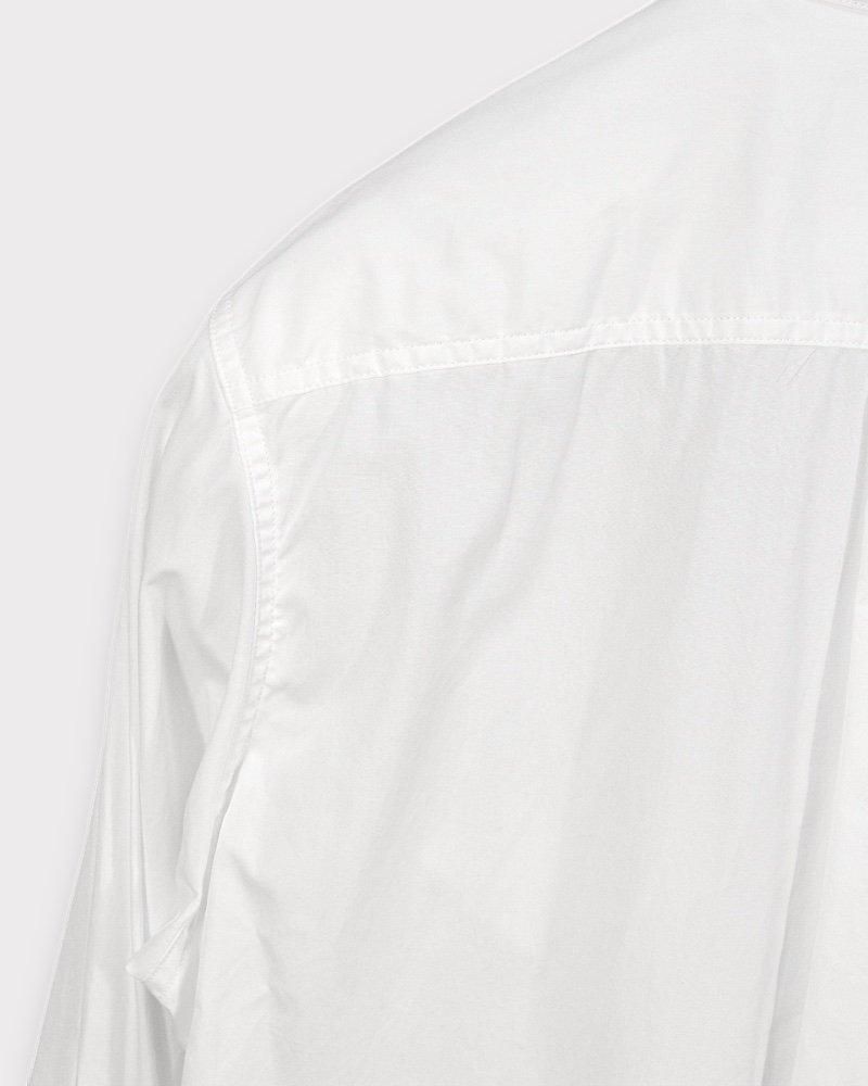 未使用に近い 24AW◎ヨウジヤマモトプールオム チェーンステッチシャツ 白 未使用に近い 24AW◎ヨウジヤマモトプールオム チェーンステッチ